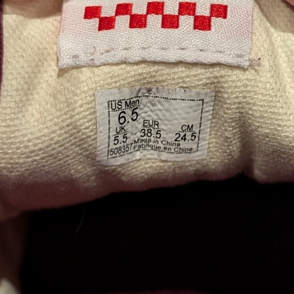 Red Old-Skool Vans - Pop Cush - Picture 3 of 3